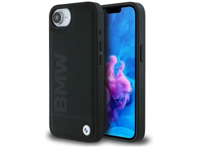 BMW Leather Hot Stamp iPhone 16e Case - Black BMW Leather Hot Stamp iPhone 16e Case - Black