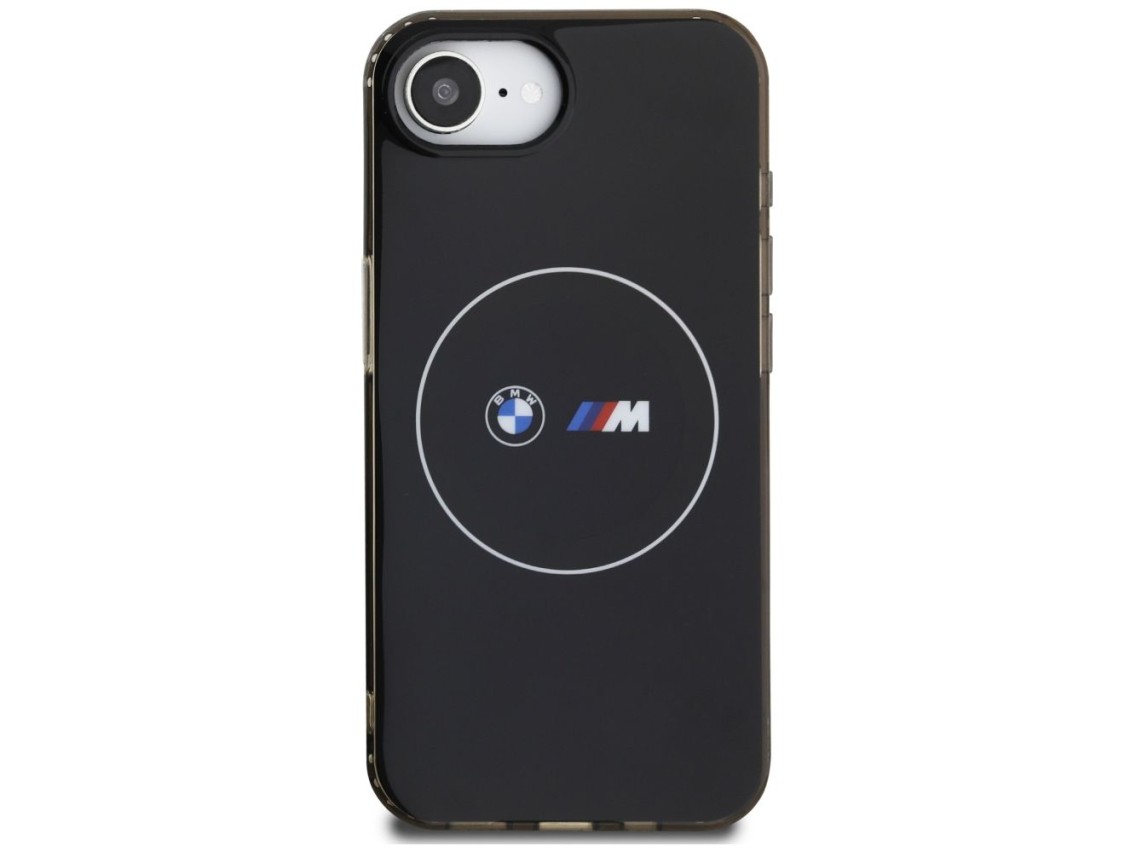 BMW IML Metal White Circle MagSafe iPhone 16e Case - Black