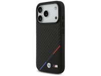 Capa MagSafe BMW M Carbon Tricolor Line para iPhone 17 Pro - Preta Capa MagSafe BMW M Carbon Tricolor Line para iPhone 17 Pro - Preta