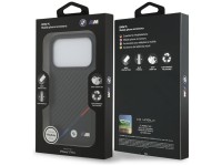 Capa MagSafe BMW M Carbon Tricolor Line para iPhone 17 Pro - Preta Capa MagSafe BMW M Carbon Tricolor Line para iPhone 17 Pro - Preta