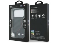 Capa MagSafe BMW M Carbon Line com logotipo para iPhone 17 Pro - Vermelha Capa MagSafe BMW M Carbon Line com logotipo para iPhone 17 Pro - Vermelha