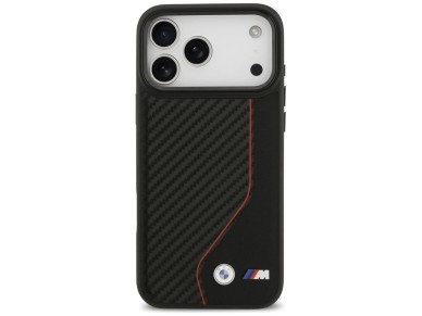 BMW M Carbon Line & Logo MagSafe Case for iPhone 17 Pro Max - Red BMW M Carbon Line & Logo MagSafe Case for iPhone 17 Pro Max - Red
