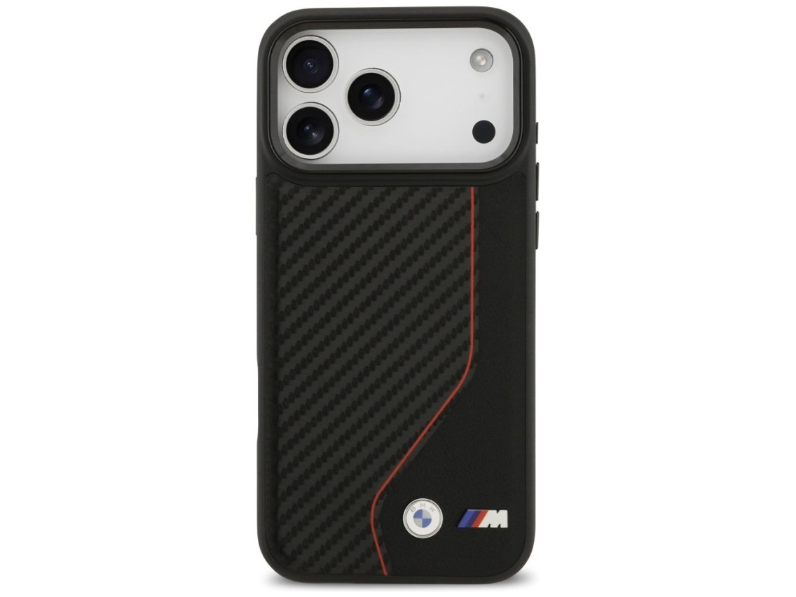 BMW M Carbon Line & Logo MagSafe Case for iPhone 17 Pro Max - Red