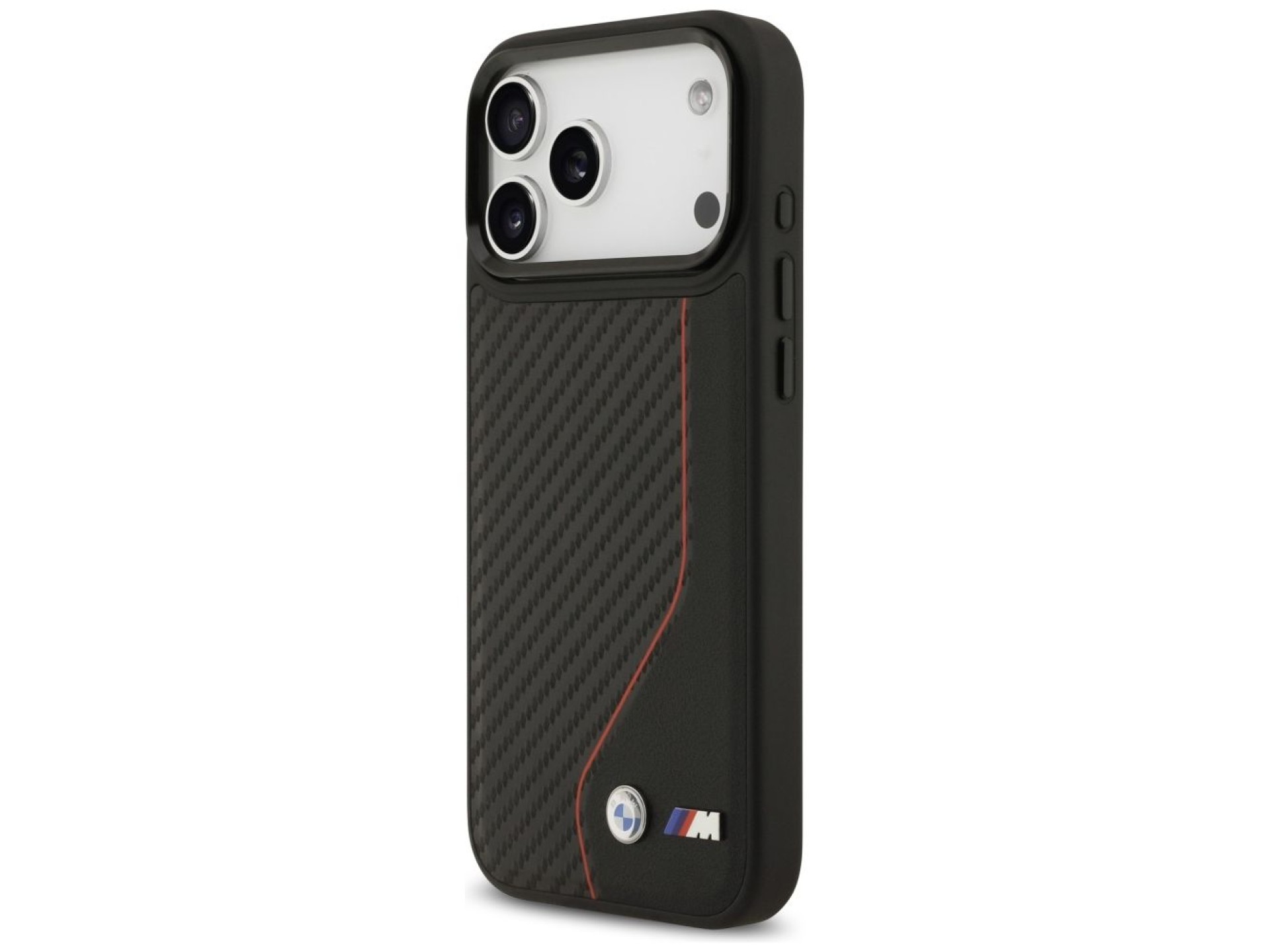 BMW M Carbon Line & Logo MagSafe Case for iPhone 17 Pro Max - Red