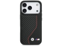 Capa MagSafe BMW M Carbon Line com logotipo para iPhone 17 Pro - Vermelha Capa MagSafe BMW M Carbon Line com logotipo para iPhone 17 Pro - Vermelha