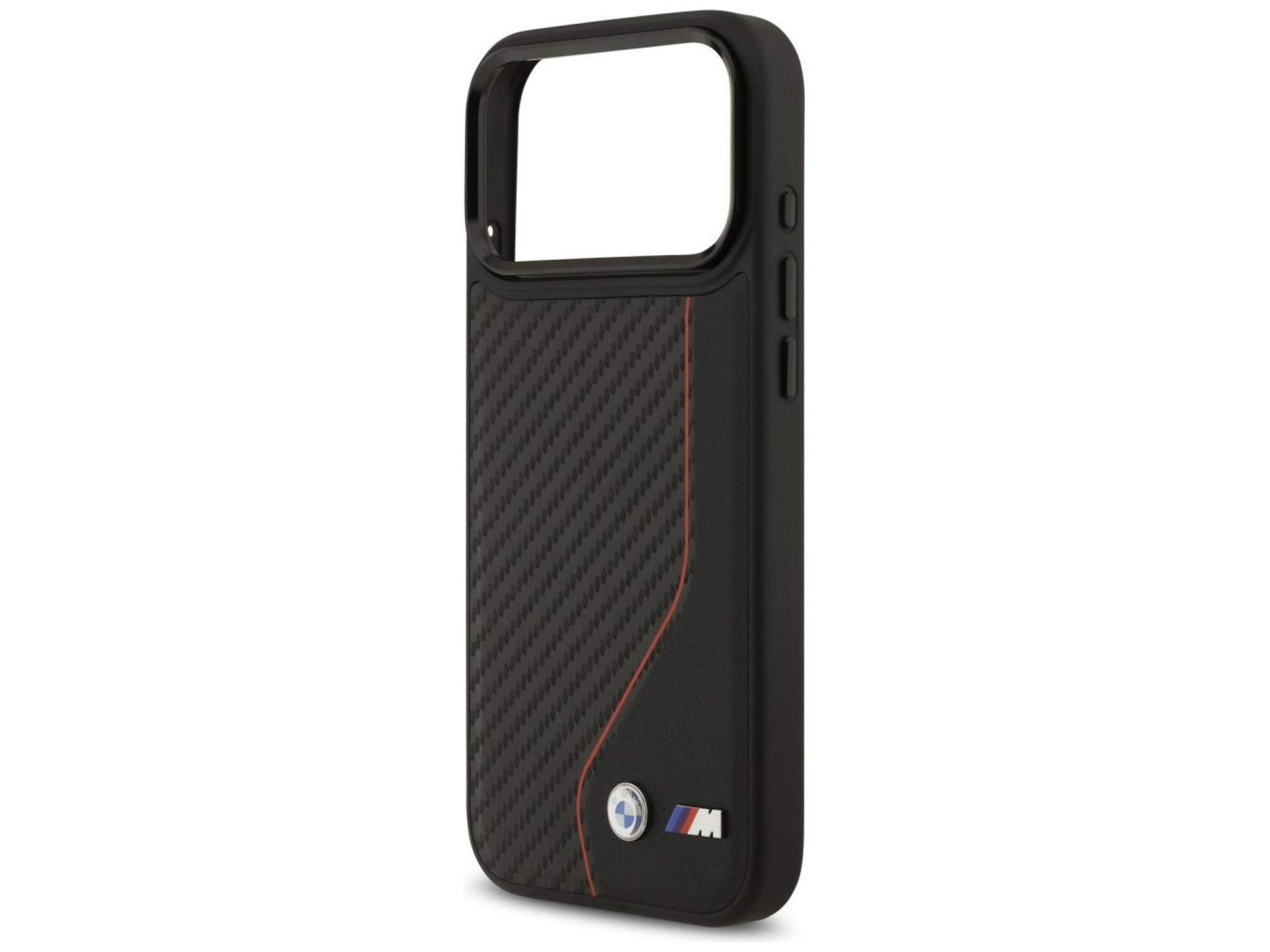 BMW M Carbon Line & Logo MagSafe Case for iPhone 17 Pro Max - Red