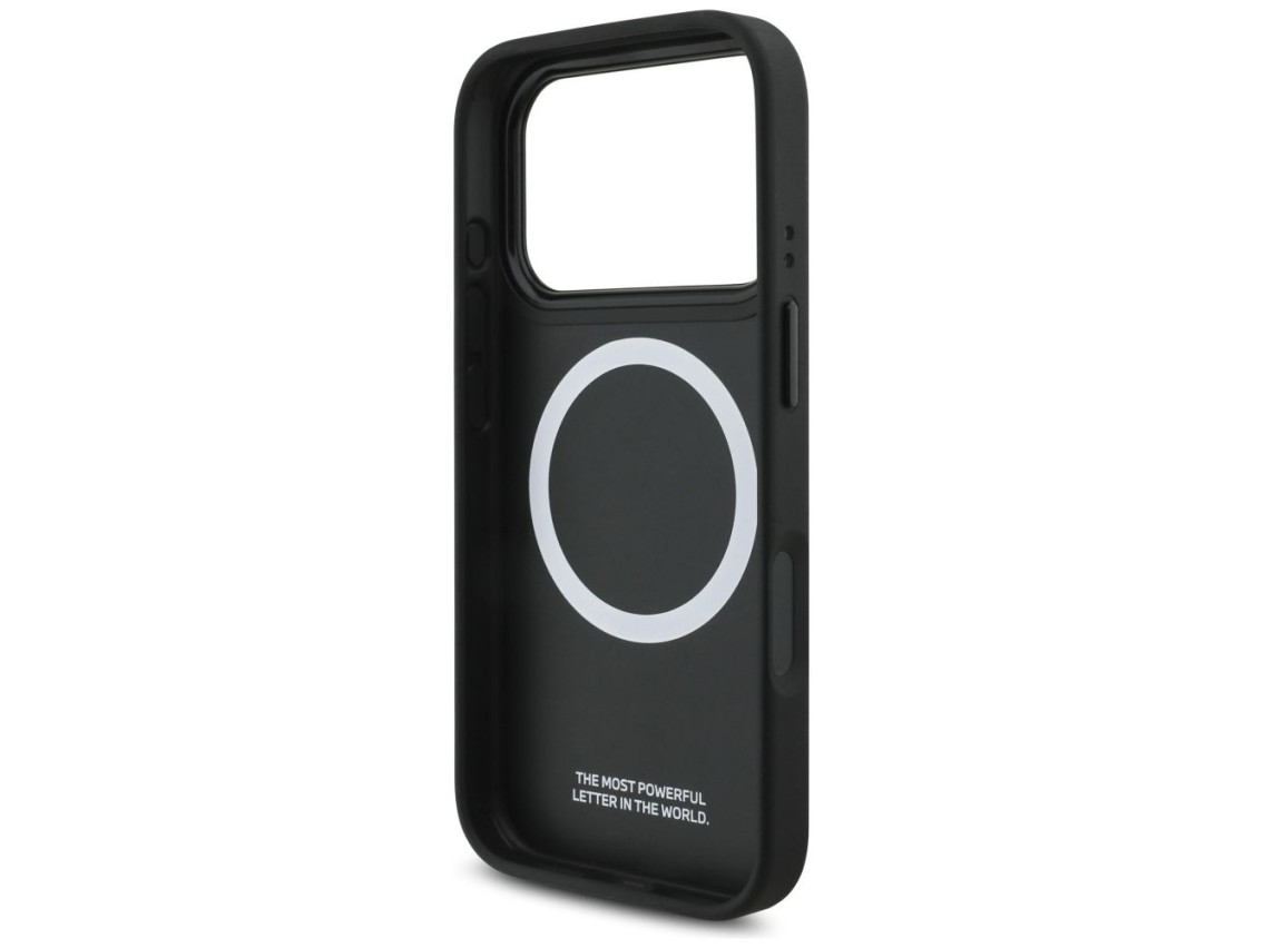 Capa MagSafe BMW M Carbon Line com logotipo para iPhone 17 Pro - Vermelha