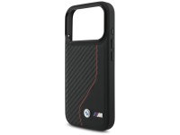Capa MagSafe BMW M Carbon Line com logotipo para iPhone 17 Pro - Vermelha Capa MagSafe BMW M Carbon Line com logotipo para iPhone 17 Pro - Vermelha