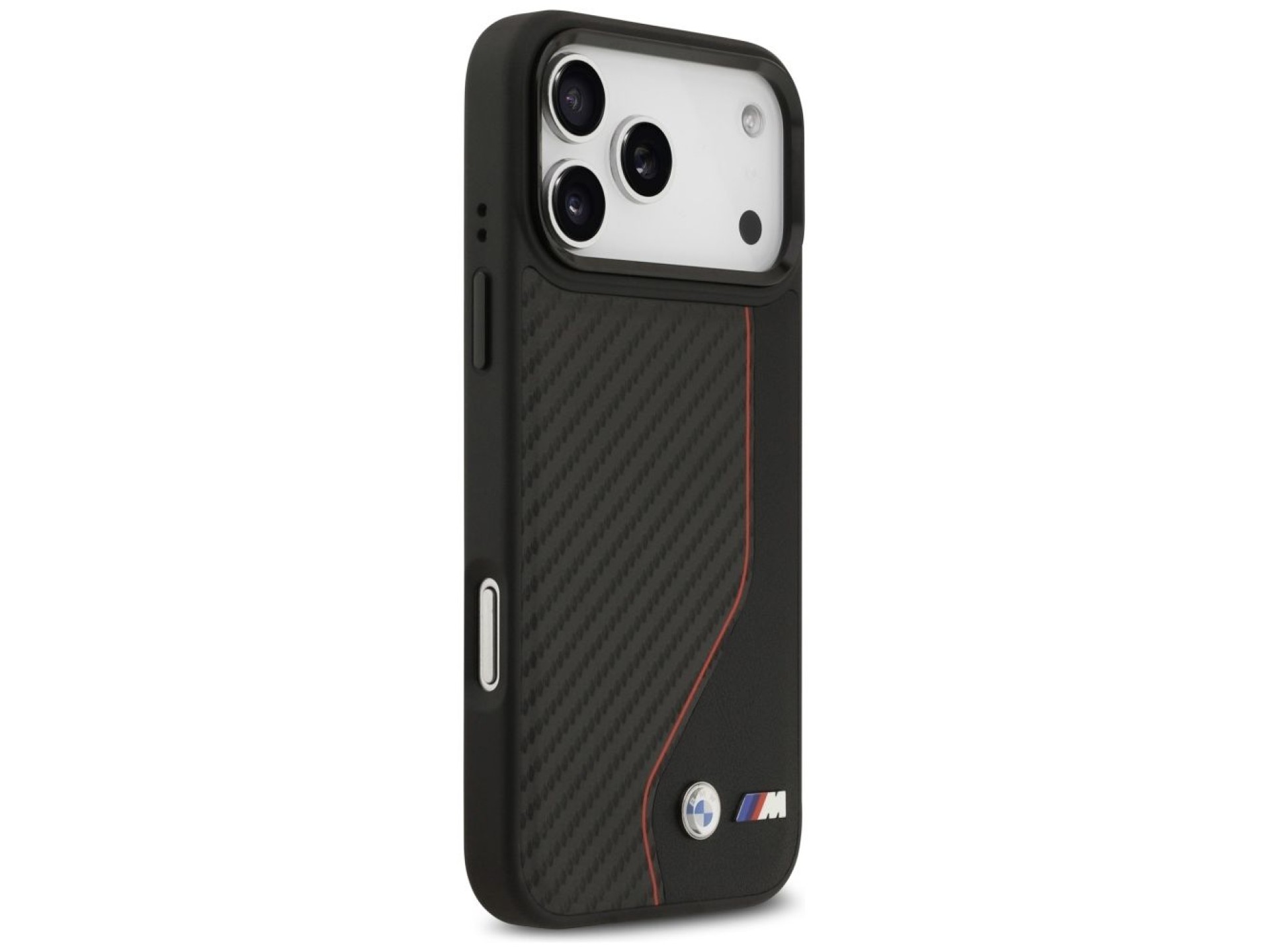 BMW M Carbon Line & Logo MagSafe Case for iPhone 17 Pro Max - Red