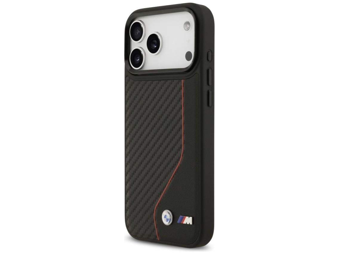 BMW M Carbon Line & Logo MagSafe Case for iPhone 17 Pro Max - Red