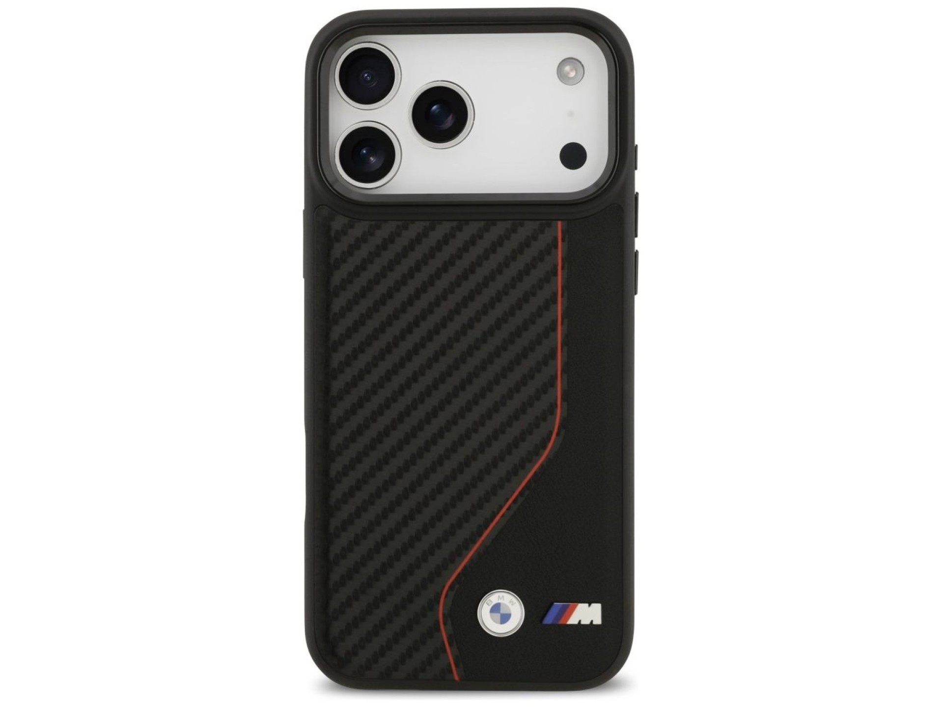 BMW M Carbon Line & Logo MagSafe Case for iPhone 17 Pro Max - Red