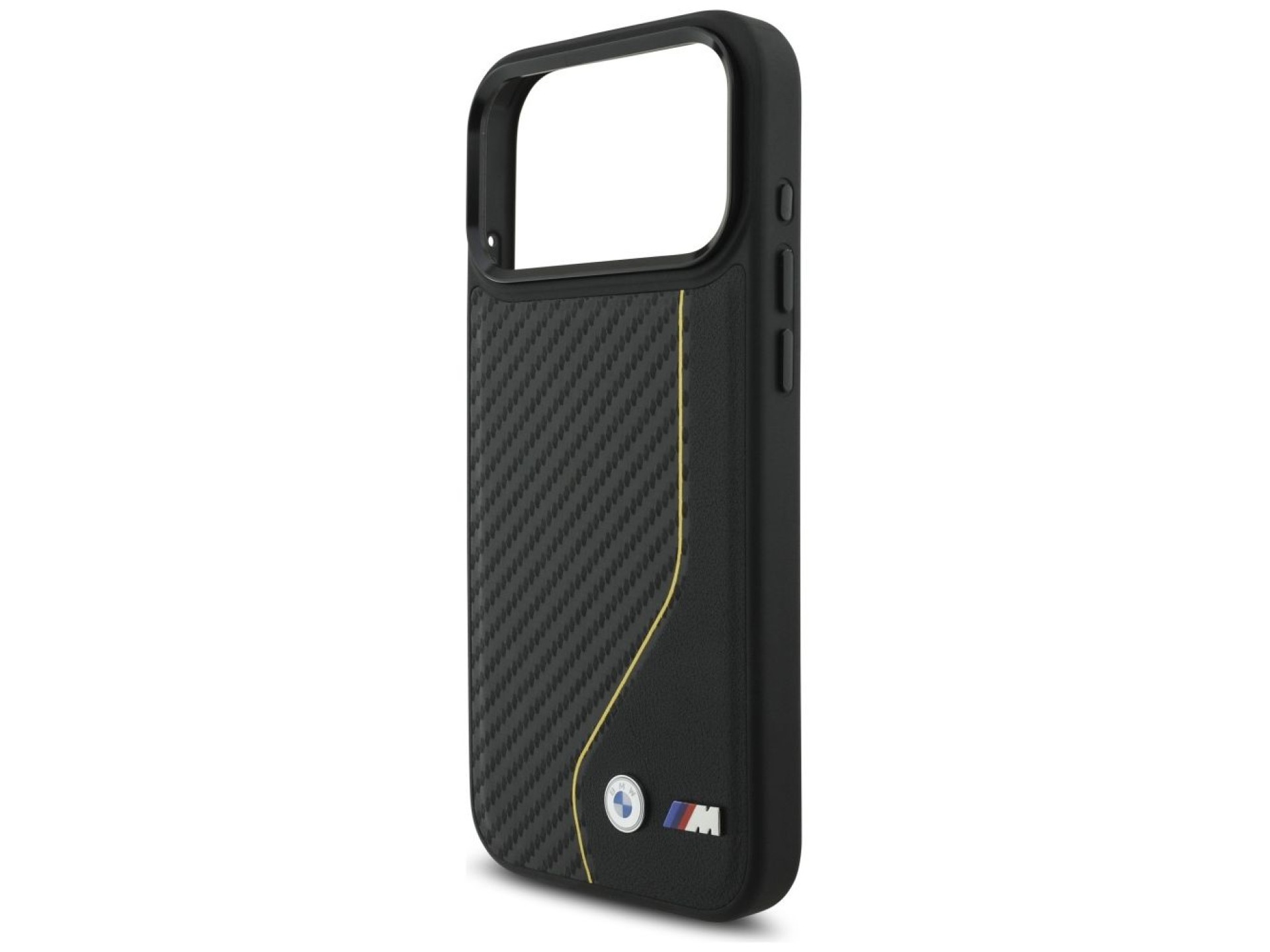 Capa MagSafe BMW M Carbon Line com logotipo para iPhone 17 Pro Max - Amarela