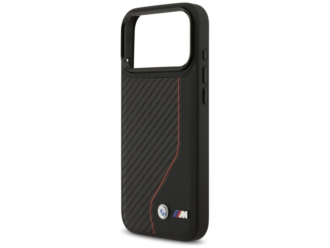 BMW M Carbon Line & Logo MagSafe Case for iPhone 17 Pro Max - Red