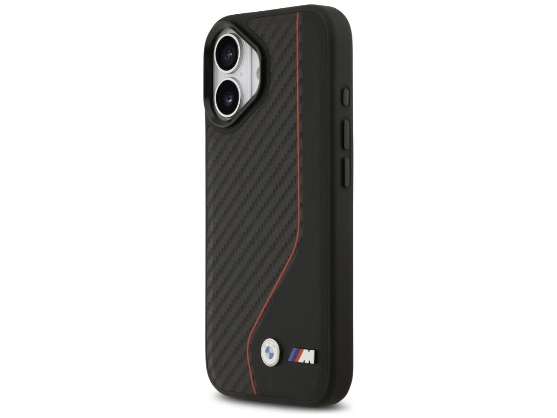 BMW M Carbon Line & Logo MagSafe Case for iPhone 17 - Red