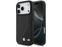 Capa MagSafe BMW M Carbon Line com logotipo para iPhone 17 Pro - Vermelha Capa MagSafe BMW M Carbon Line com logotipo para iPhone 17 Pro - Vermelha