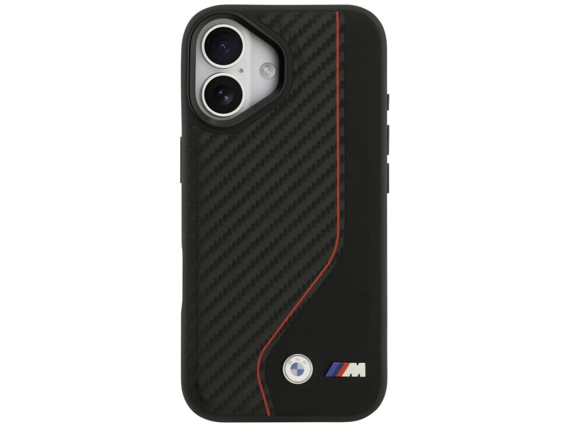 BMW M Carbon Line & Logo MagSafe Case for iPhone 17 - Red