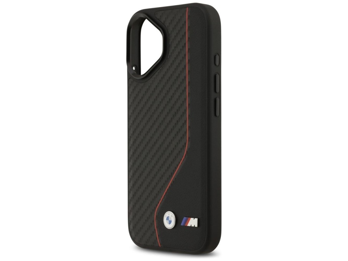 BMW M Carbon Line & Logo MagSafe Case for iPhone 17 - Red