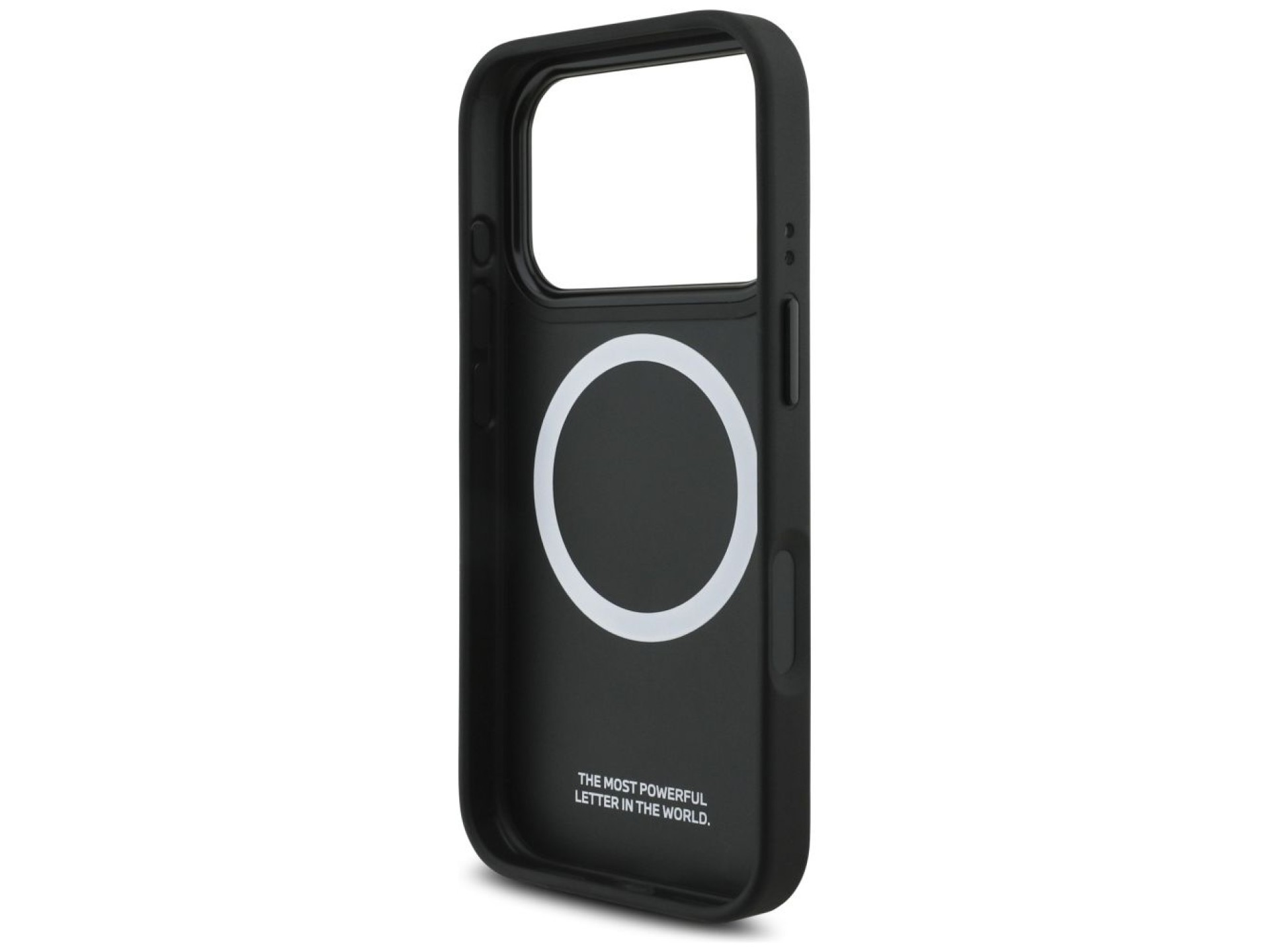 Capa MagSafe com logotipo BMW M Perforated Stripe para iPhone 17 Pro - Cinza