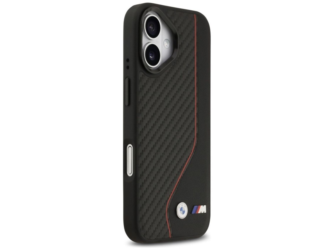BMW M Carbon Line & Logo MagSafe Case for iPhone 17 - Red