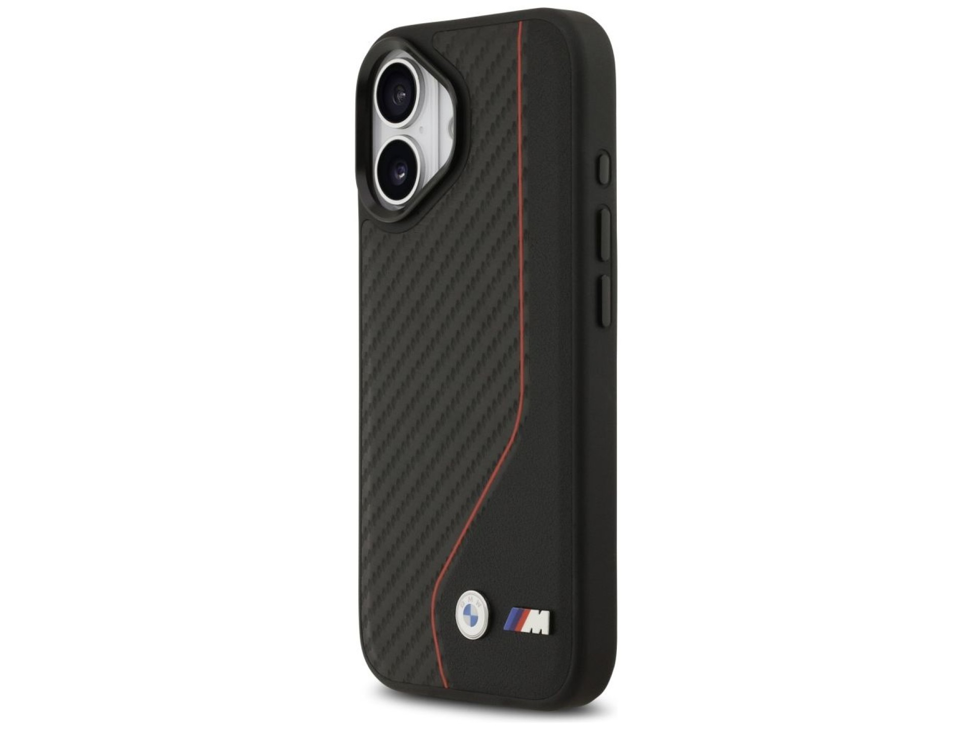 BMW M Carbon Line & Logo MagSafe Case for iPhone 17 - Red