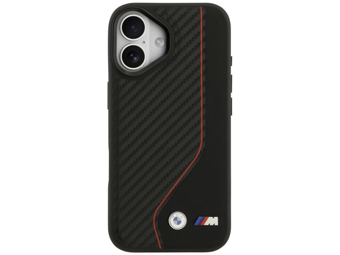 BMW M Carbon Line & Logo MagSafe Case for iPhone 17 - Red