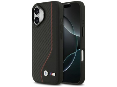 BMW M Carbon Line & Logo MagSafe Case for iPhone 17 - Red BMW M Carbon Line & Logo MagSafe Case for iPhone 17 - Red
