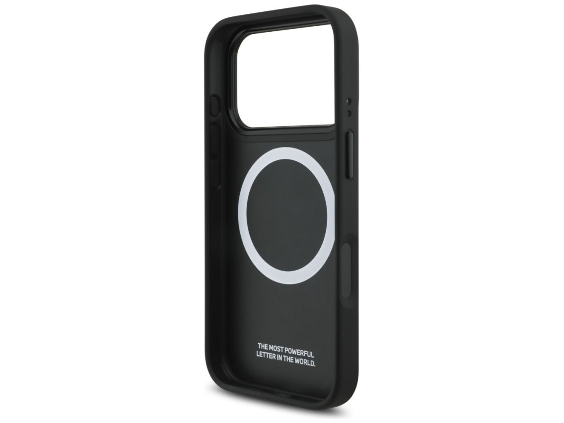 Funda MagSafe BMW M con logotipo de franja perforada para iPhone 17 Pro - Azul marino