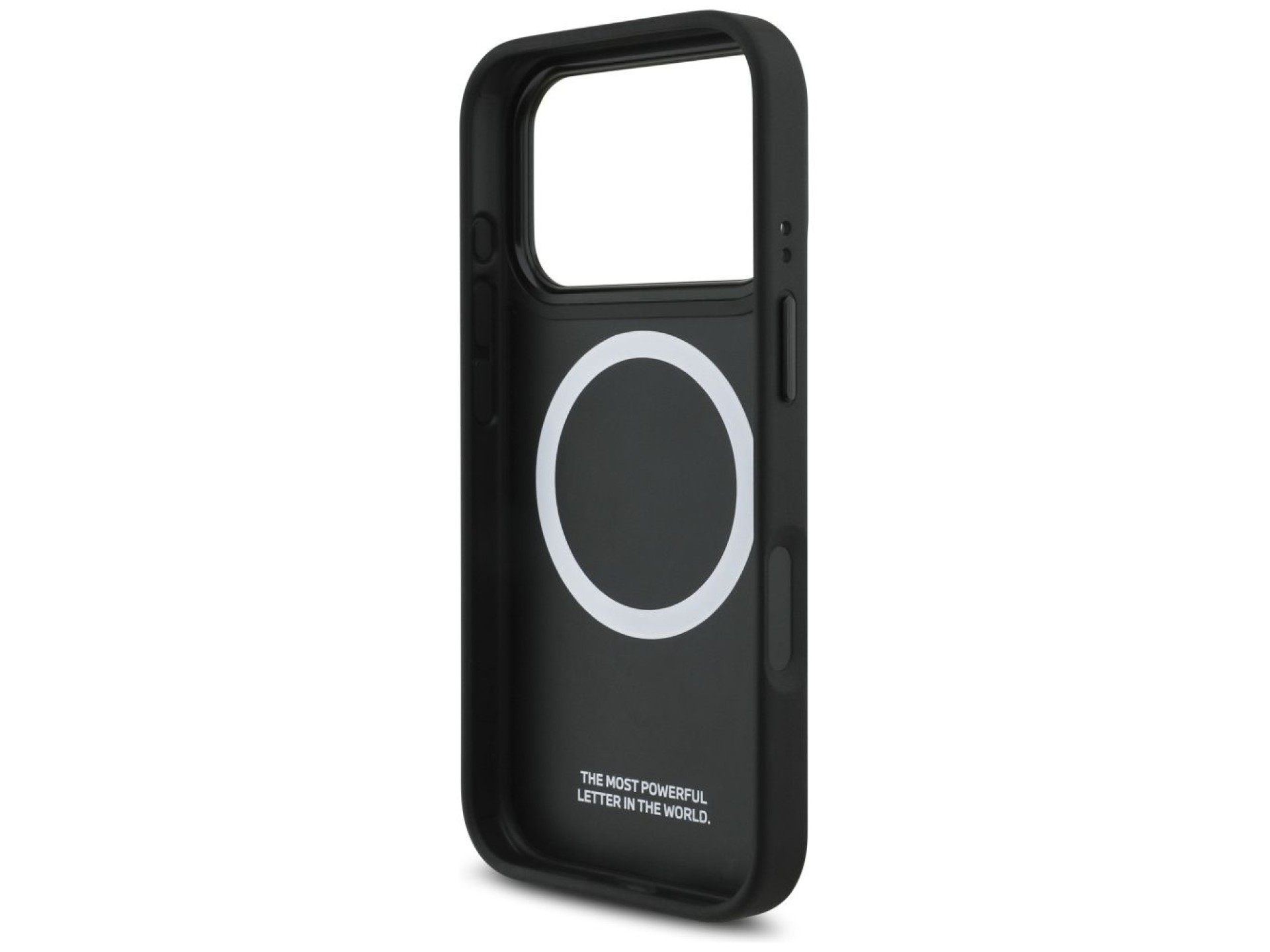 Funda MagSafe BMW M con logotipo de franja perforada para iPhone 17 Pro - Azul marino