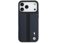 BMW M Perforated Stripe Logo MagSafe Case for iPhone 17 Pro Max - Navy Blue BMW M Perforated Stripe Logo MagSafe Case for iPhone 17 Pro Max - Navy Blue