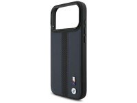 BMW M Perforated Stripe Logo MagSafe Case for iPhone 17 Pro Max - Navy Blue BMW M Perforated Stripe Logo MagSafe Case for iPhone 17 Pro Max - Navy Blue