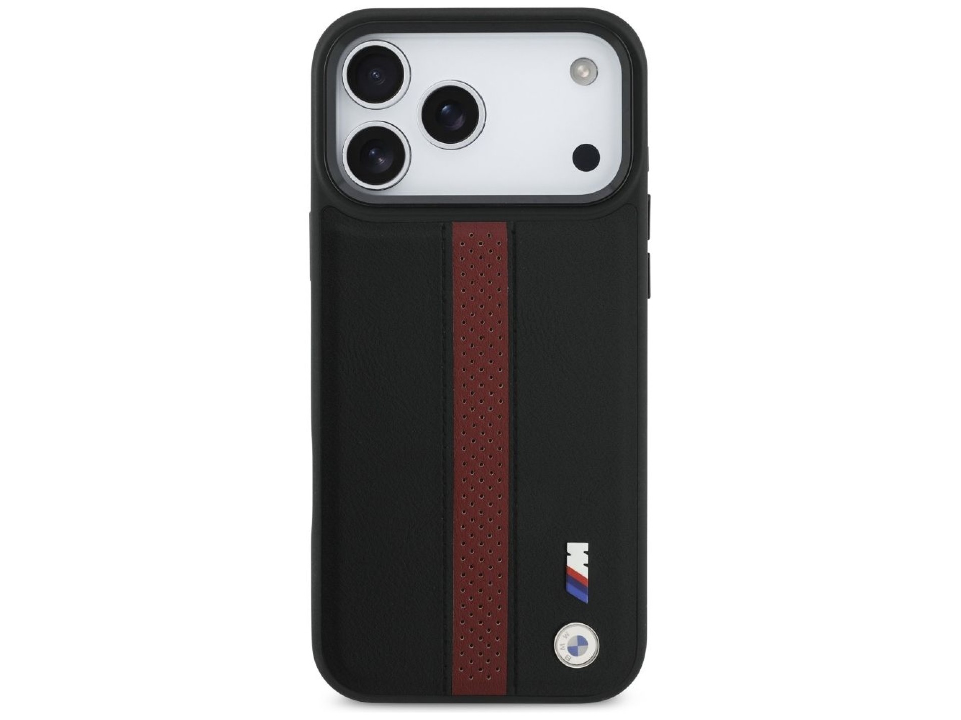 BMW M Perforated Stripe Logo MagSafe Case for iPhone 17 Pro Max - Red
