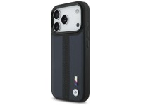 Funda MagSafe BMW M con logotipo de franja perforada para iPhone 17 Pro - Azul marino