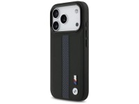 Capa MagSafe BMW M com logotipo de faixa perfurada para iPhone 17 Pro - Azul
