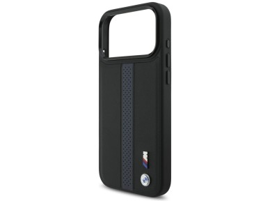 Funda MagSafe BMW M con logotipo de franja perforada para iPhone 17 Pro Max - Azul Funda MagSafe BMW M con logotipo de franja perforada para iPhone 17 Pro Max - Azul