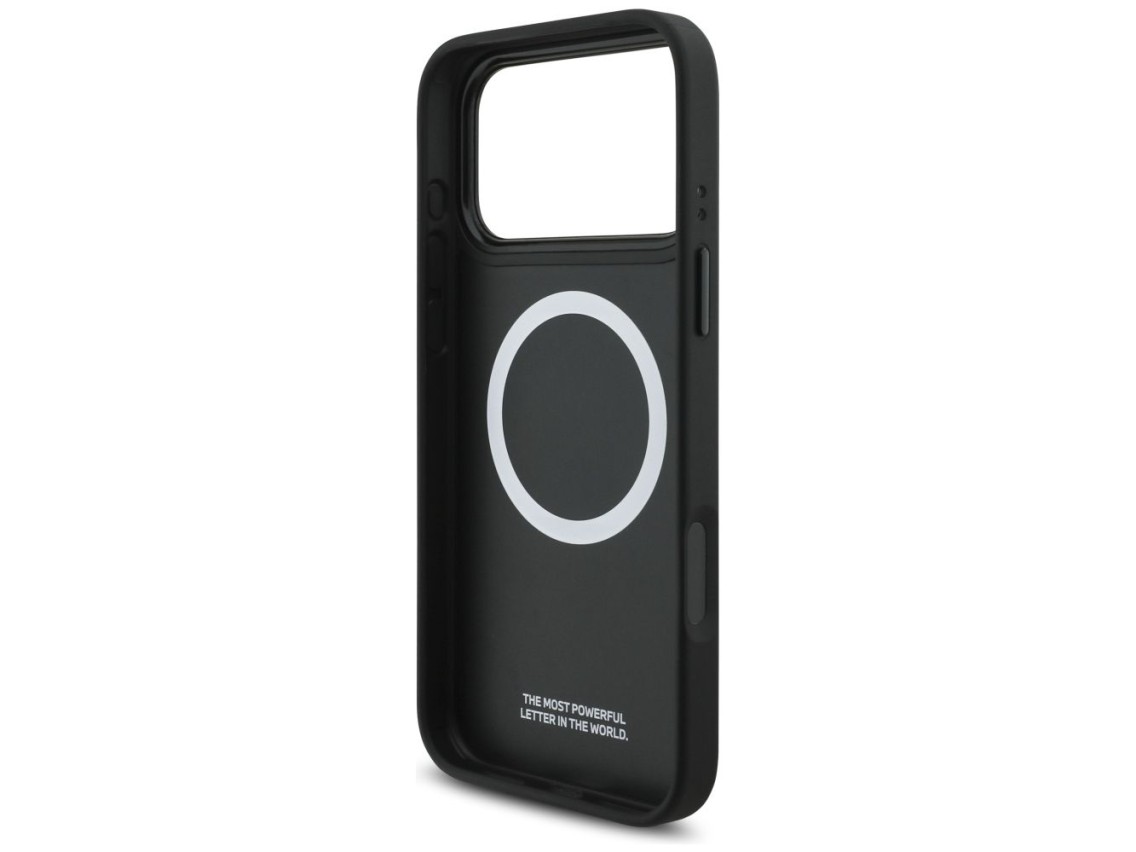 Funda MagSafe BMW M con logotipo de franja perforada para iPhone 17 Pro Max - Azul