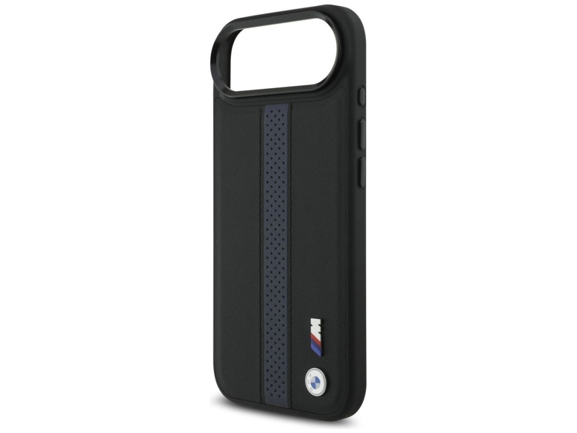 Capa MagSafe BMW M com logotipo de faixa perfurada para iPhone 17 Air - Azul