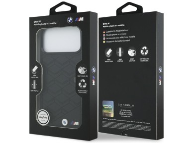 Funda MagSafe con logo BMW M para iPhone 17 Pro Max - Negra