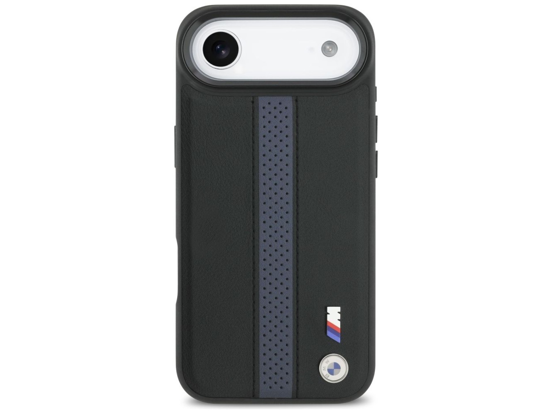Capa MagSafe BMW M com logotipo de faixa perfurada para iPhone 17 Air - Azul
