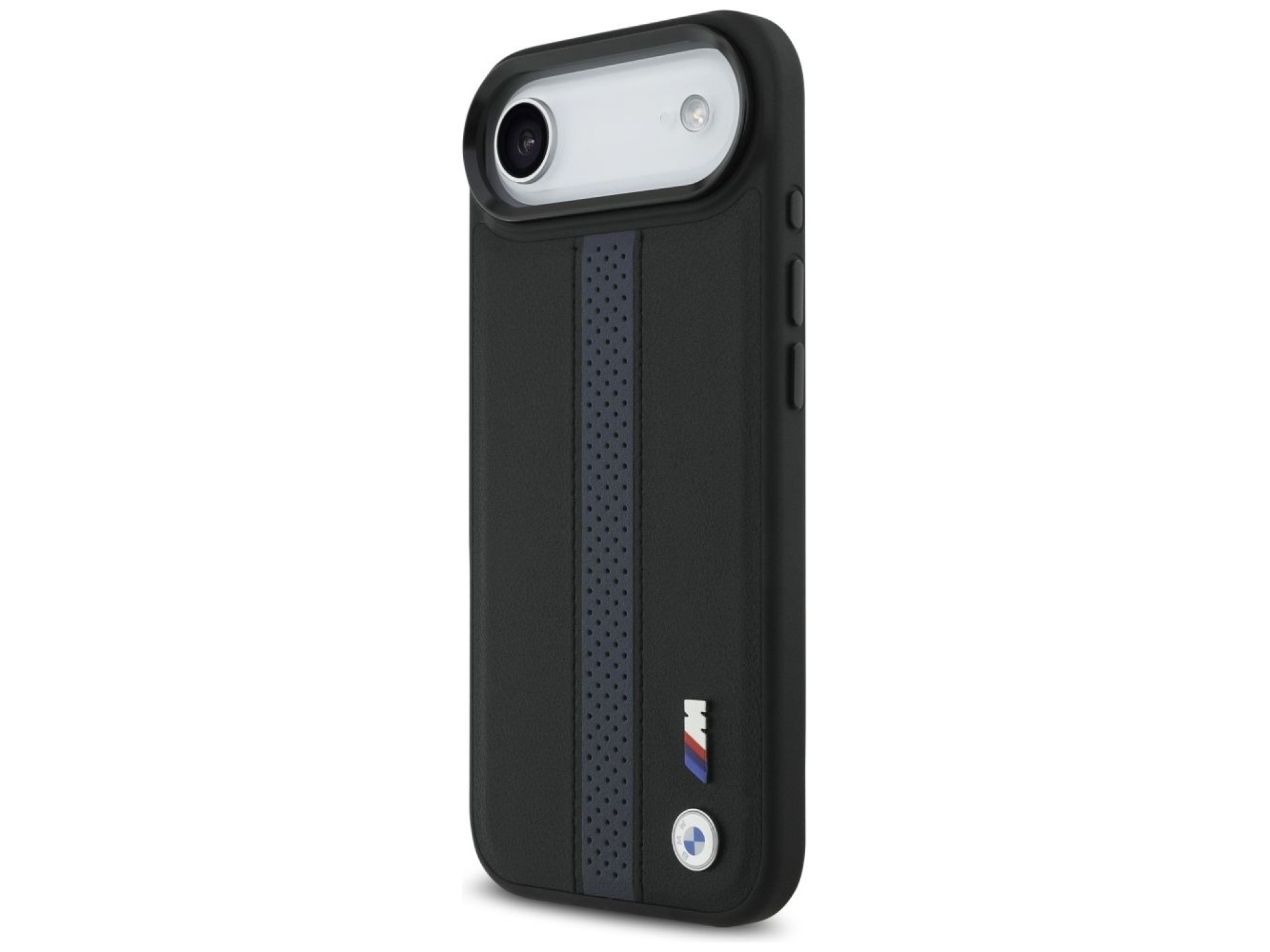 Capa MagSafe BMW M com logotipo de faixa perfurada para iPhone 17 Air - Azul