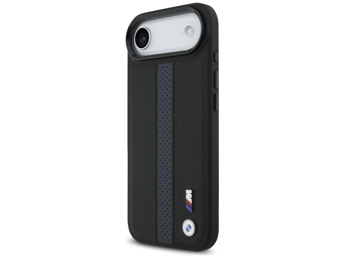 Capa MagSafe BMW M com logotipo de faixa perfurada para iPhone 17 Air - Azul