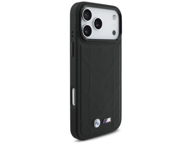 BMW M Quilted Logo MagSafe Case for iPhone 17 Pro Max - Black BMW M Quilted Logo MagSafe Case for iPhone 17 Pro Max - Black