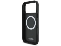 Capa MagSafe com logotipo acolchoado BMW M para iPhone 17 Pro Max - Preta Capa MagSafe com logotipo acolchoado BMW M para iPhone 17 Pro Max - Preta