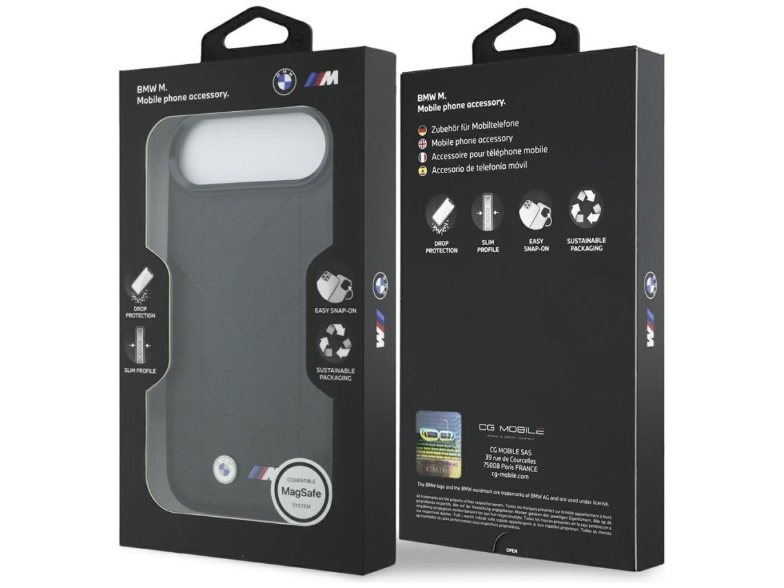 BMW M Quilted Logo MagSafe Case for iPhone 17 Air - Black