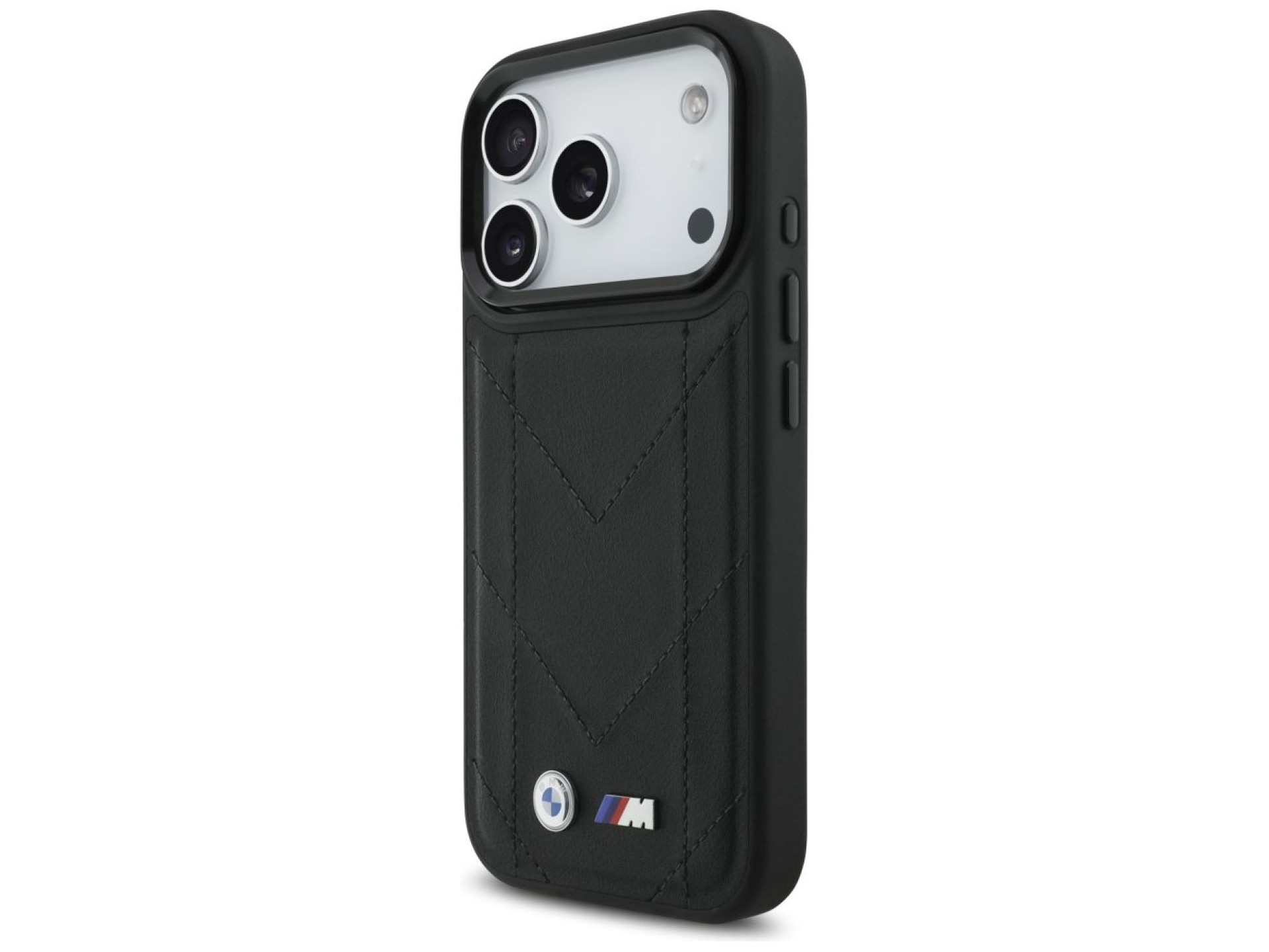 Funda BMW M acolchada con logo MagSafe para iPhone 17 Pro - Negra