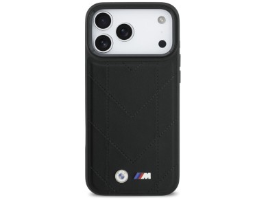 BMW M Quilted Logo MagSafe Case for iPhone 17 Pro Max - Black BMW M Quilted Logo MagSafe Case for iPhone 17 Pro Max - Black