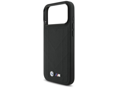 BMW M Quilted Logo MagSafe Case for iPhone 17 Pro Max - Black BMW M Quilted Logo MagSafe Case for iPhone 17 Pro Max - Black