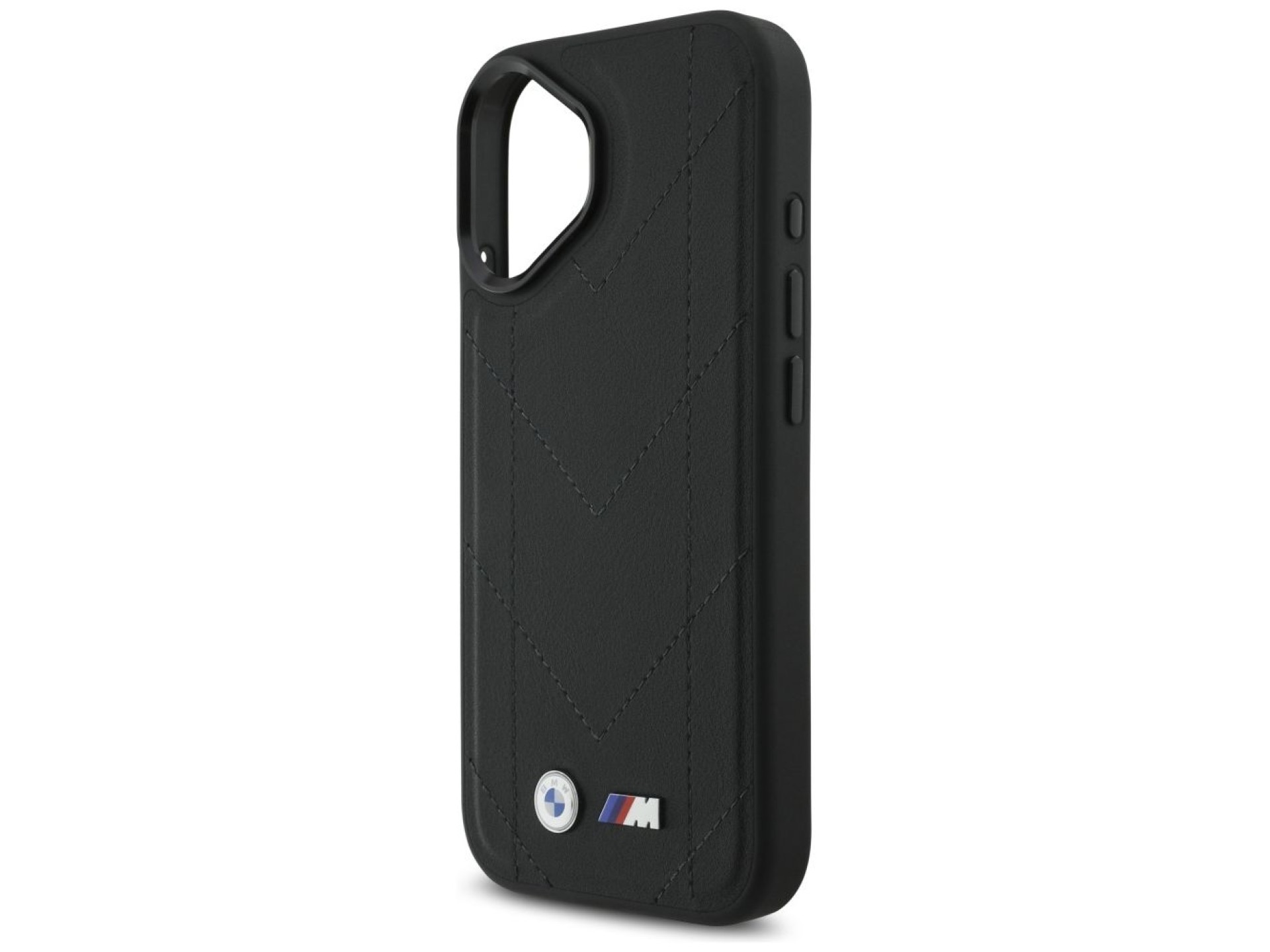 Capa MagSafe para iPhone 17 com logotipo BMW M acolchoado - Preta