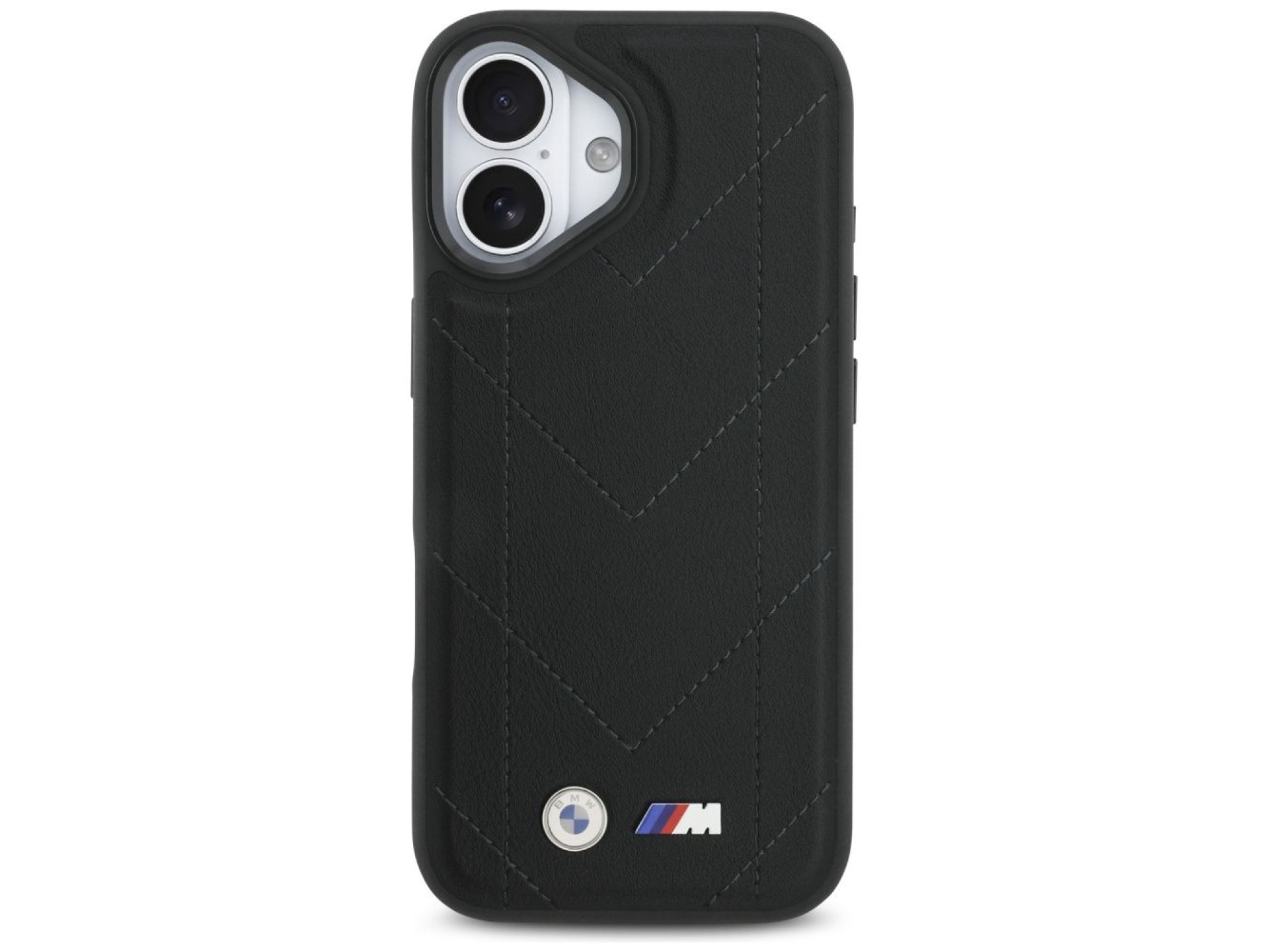 Capa MagSafe para iPhone 17 com logotipo BMW M acolchoado - Preta
