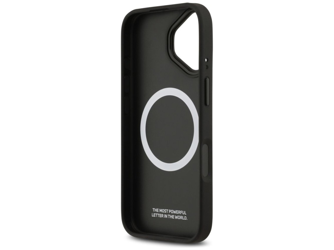 Capa MagSafe BMW M Tricolor Metal Logo para iPhone 17 - Cinza