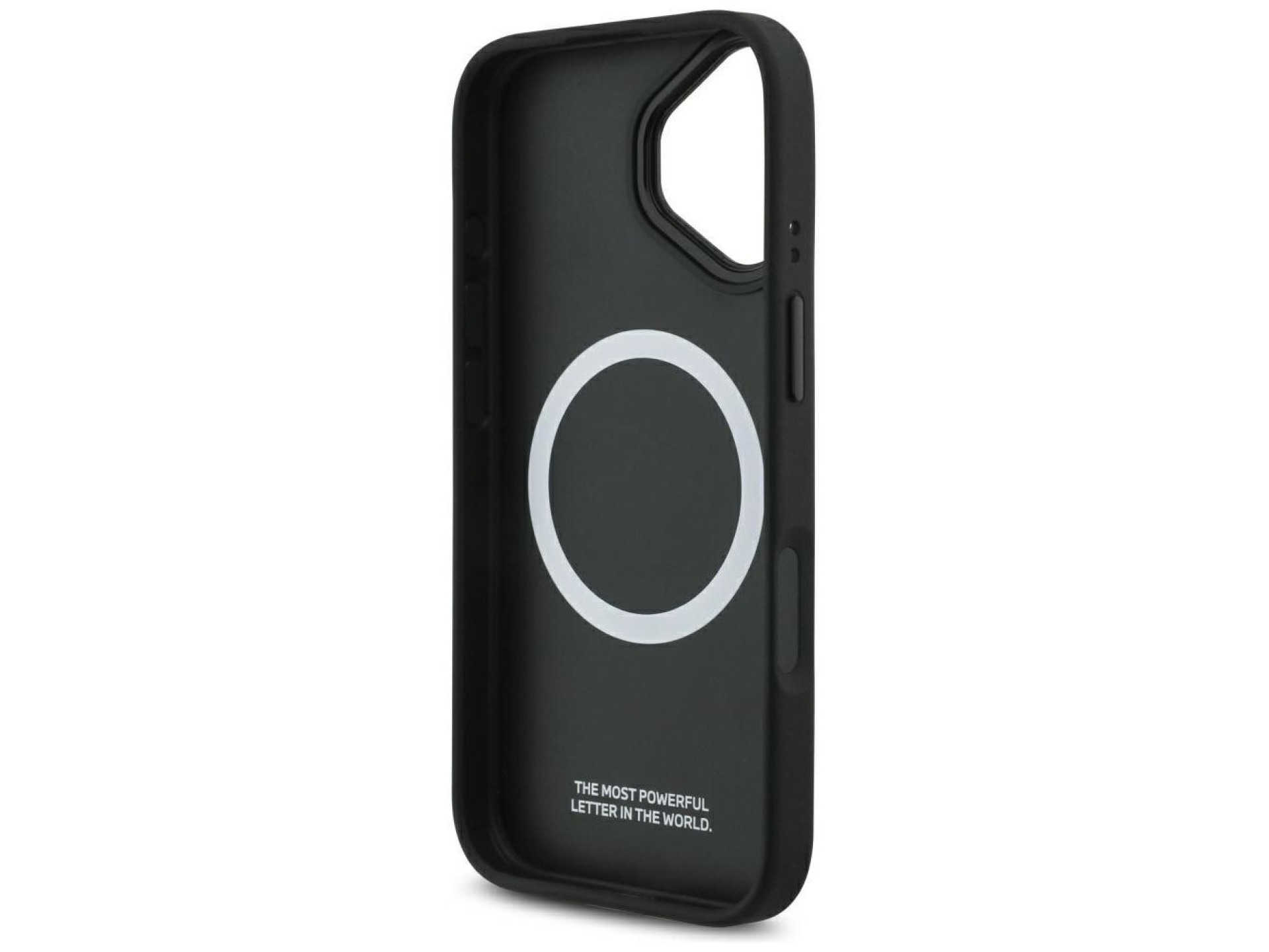 Capa MagSafe para iPhone 17 com logotipo BMW M acolchoado - Preta